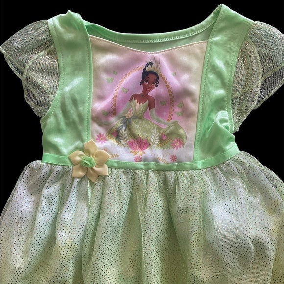 NWT-DISNEY-PRINCESS TIANA NIGHTGOWN & JEWELRY-SIZE 2T - Picture 6 of 7